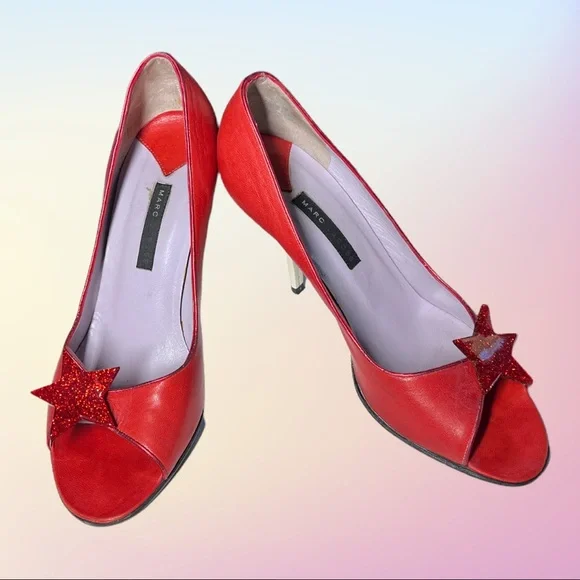 MARC JACOBS レッドバレリーナシューズ Marc Jacobs | Shoes | Vintage Marc Jacobs Red Leather Peep
